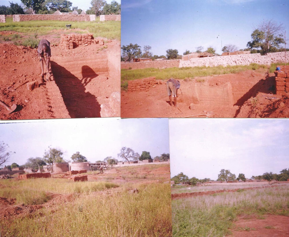 Burkina Faso : construction du centre village de Sourou