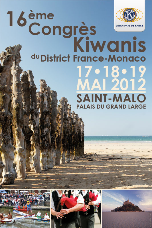 16ème Congrès National du Kiwanis, à St Malo, mai 2012.
