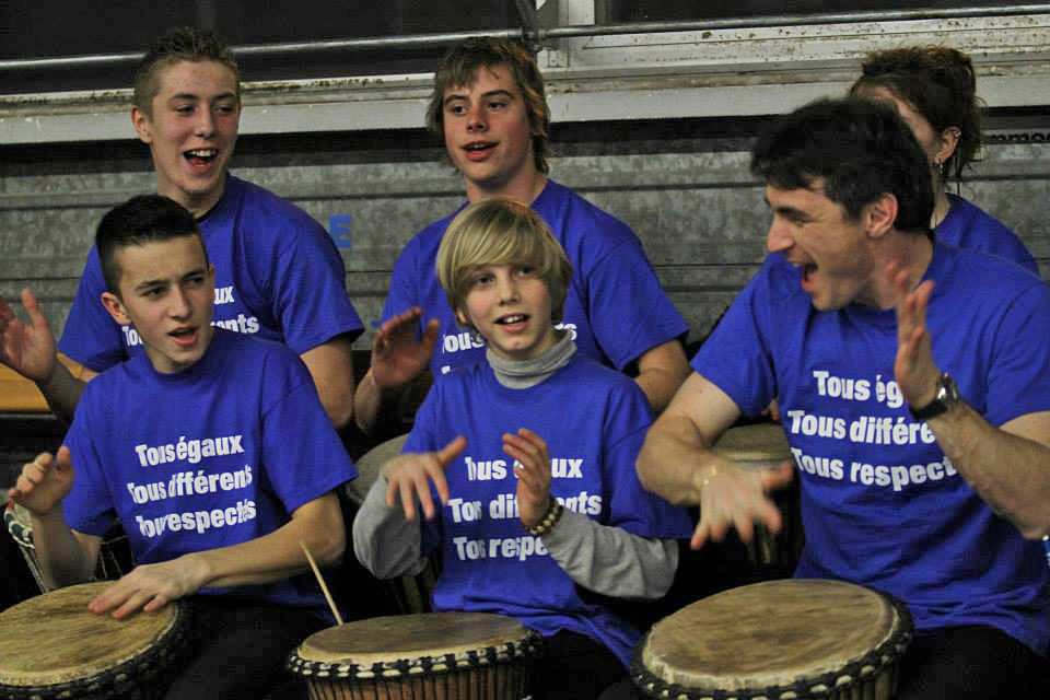 Le CKPM au COSEC de Mazan match de handball le samedi 08 février 2014.