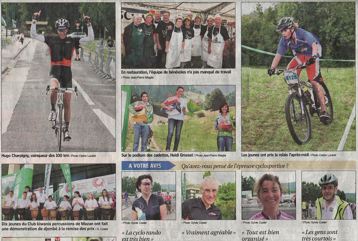 Article du journal "Le Progrès" : 18/09/2011.