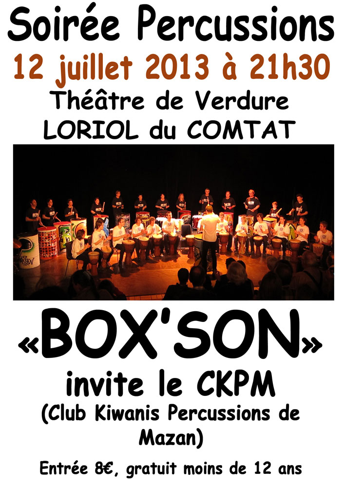 Concert du groupe Boxson et du CKPM