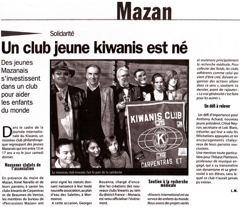 Congrès Kiwanis 2009 à Vichy