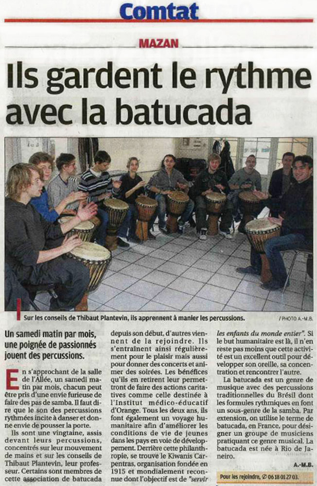 Article du journal La Provence du 01-01-2015.